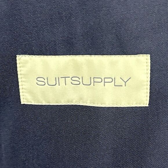 Suitsupply 44L Havana Flap Traveller Suit 36x32 100% Wool Blue Two Button Vented - Picture 4 of 13